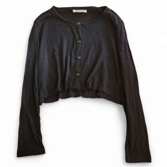 Mama B Italian Cielo lr cardigan linen viscose blend oversized cropped S - Picture 1 of 7